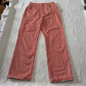 Ragged Funky Colorful Printed Denim Jeans (28)